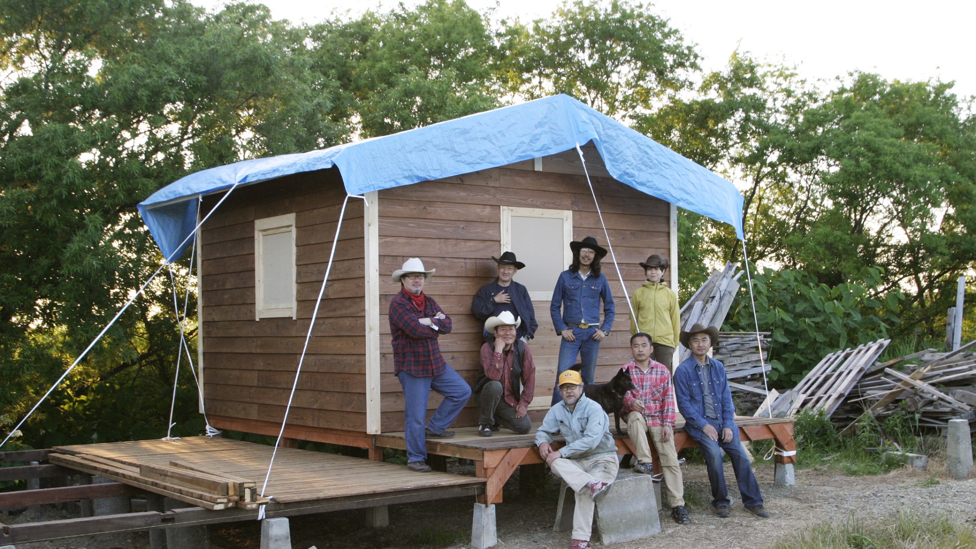 和風洋風小屋組みは時間がかかるので養生のことも計画しよう。